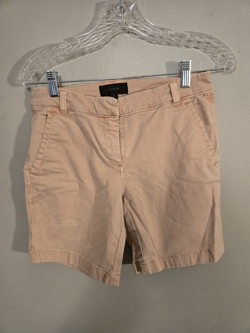 J. Crew Peach Cotton Chino Bermuda Shorts